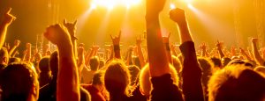 The audience at a John Godber Centre concert