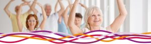 Mature Yoga class at the John Godber Centre