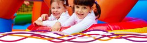 Girls enjoying a soft play party at the John Godber Centre