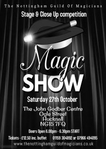 The Nottingham Guild of Magicians' Magic Show poster