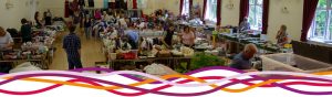 The Hucknall Community Jumble Sale in the Portland room (main hall) at the John Godber Centre, Hucknall