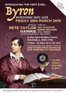 Byron Northern Soul Club poster