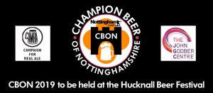 CAMRA Champion Beer of Nottingham 2019 poster header