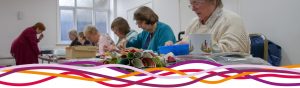 Hucknall community craft group in the Bailey room at the John Godber Centre, Hucknall