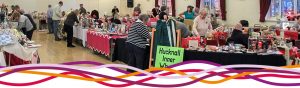 Christmas Fair stalls in the main hall, 2017