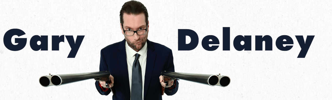 Comedian, Gary Delaney, event poster
