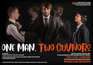 Lovelace Theatre One Man, Two Guvnors production poster