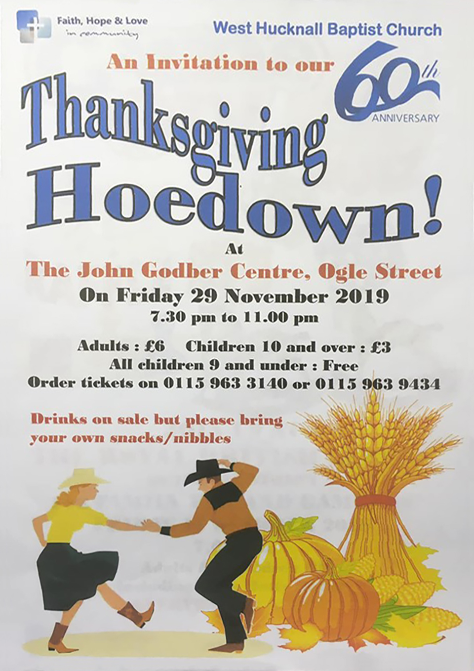 West Hucknall Baptist Church Thanksgiving Hoedown