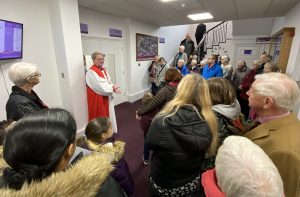 Bishop Tony Porter blessing Centre refurbishments