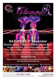 Miss Bee Have and the Glamour Girls event poster December 2021