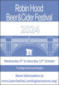 CAMRA Robin Hood Beer & Cider Festival advertisement