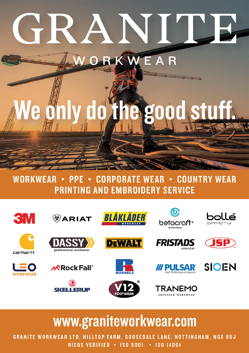 Granite Workwear advertisement