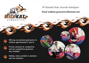 Wildkatz Gymnastics Hucknall advertisement