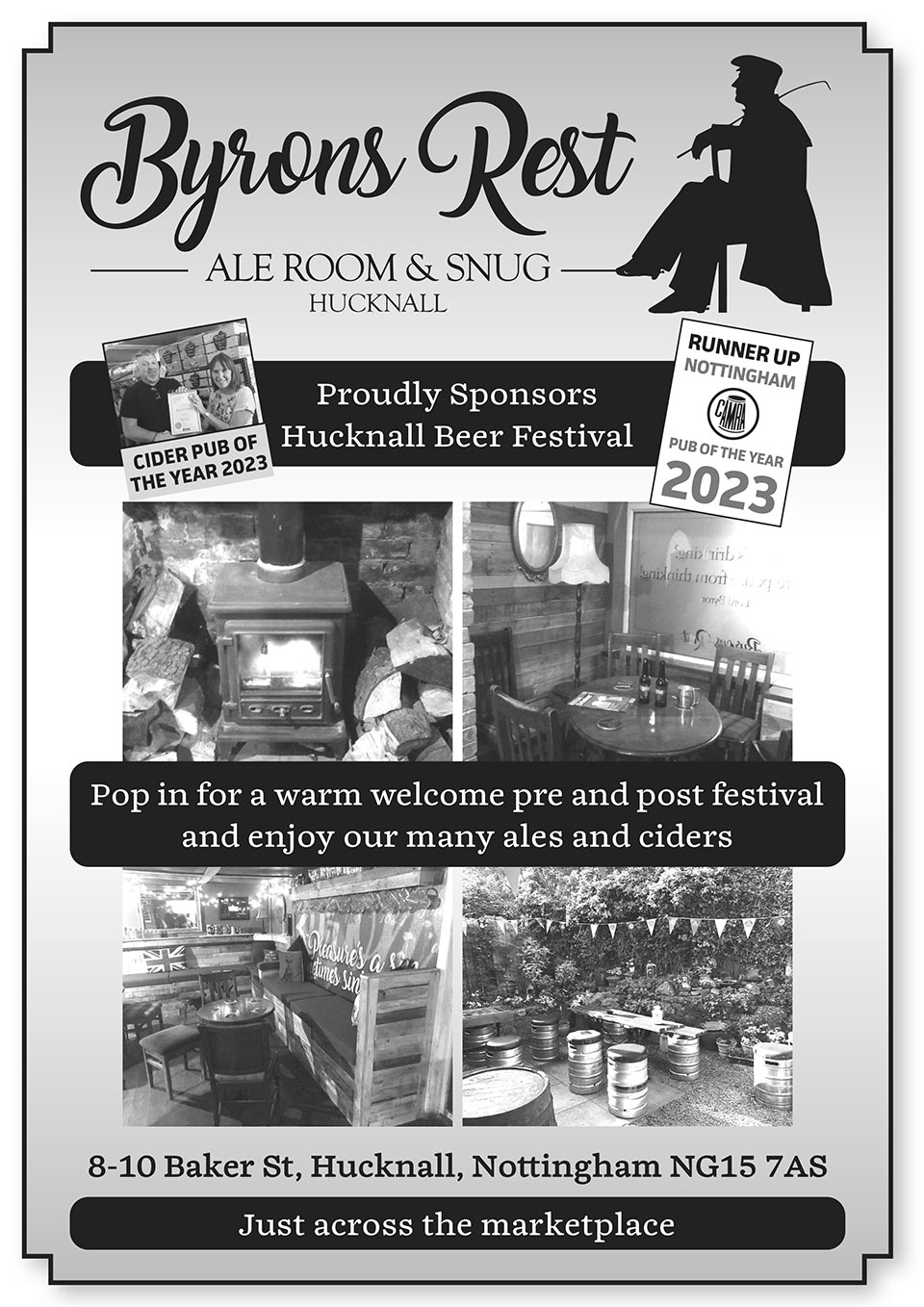 Byron's Rest sponsor ad