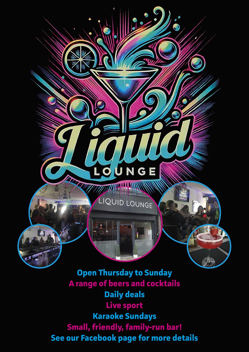 Liquid Lounge Hucknall sponsor ad